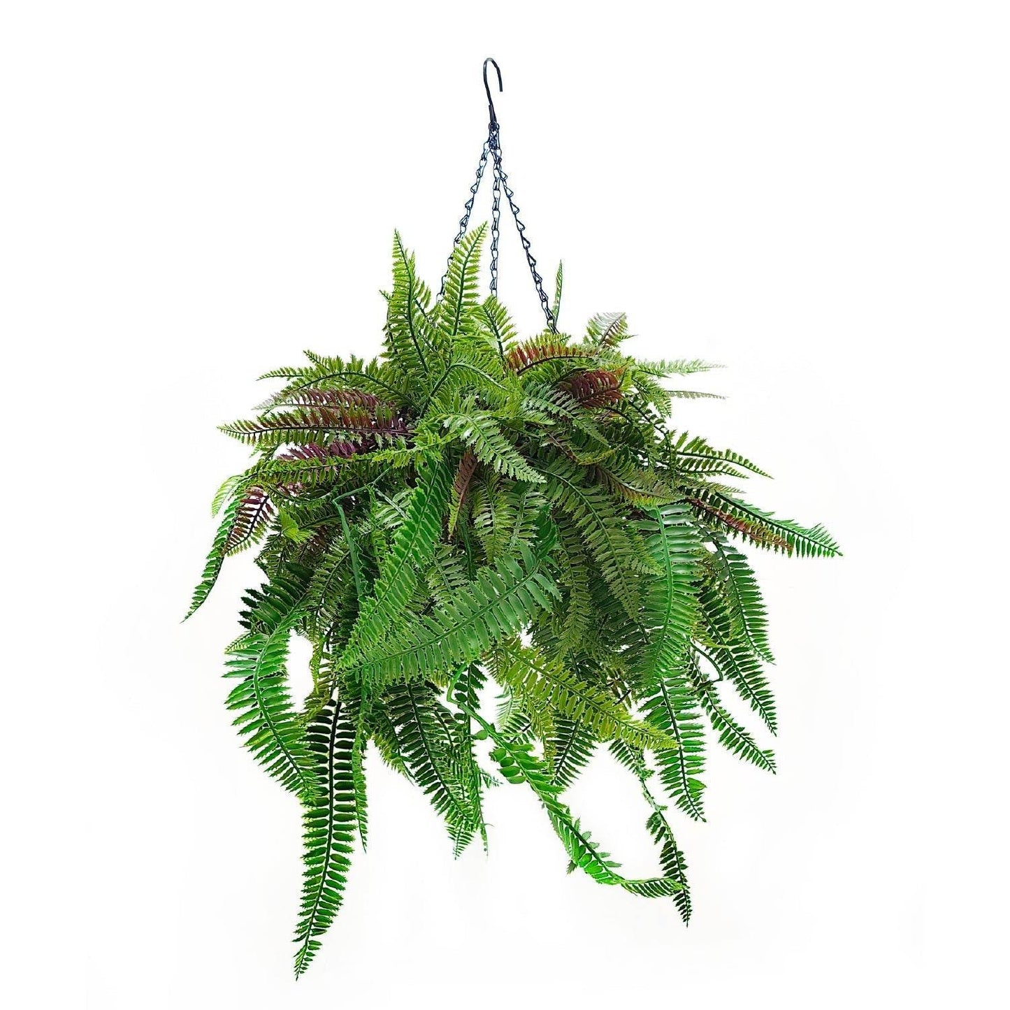 Canasta Artificial Helechos - Garden Market UY