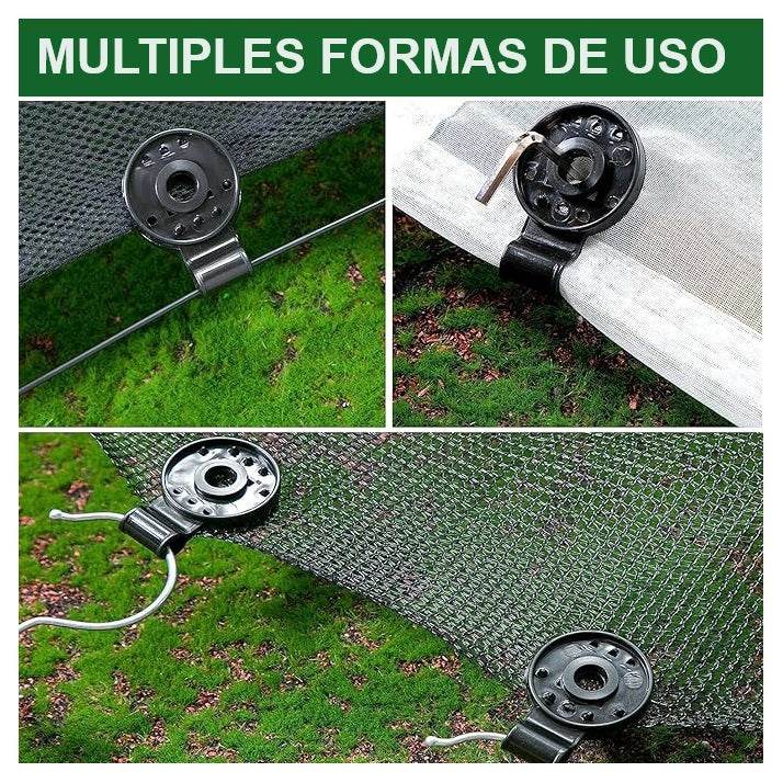 Clip Malla Sombra PVC Bolsa 25 u. - Garden Market UY